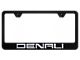 Denali Laser Etched License Plate Frame; Black (Universal; Some Adaptation May Be Required)