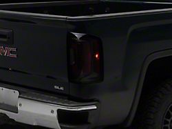 Denali Style LED Tail Lights; Black Housing; Red Lens (14-18 Sierra 1500 w/ Factory Halogen Tail Lights)