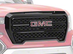 Denali Style Upper Replacement Grille; Gloss Black (19-21 Sierra 1500)
