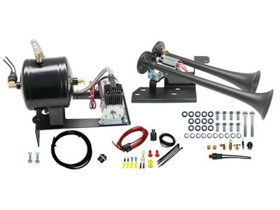 Direct Fit Onboard Air System and Model 102 Dual Train Horn (19-25 Sierra 1500)