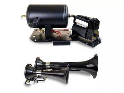 Direct Fit Onboard Air System and Model 220 Dual Train Horn (07-18 Sierra 1500)