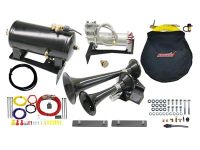 Direct Fit Onboard Air System and Model 220 Dual Train Horn (19-25 Sierra 1500)