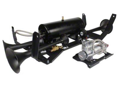 Direct Fit Onboard Air System and Model 730 Demon Triple Train Horn (07-18 Sierra 1500)