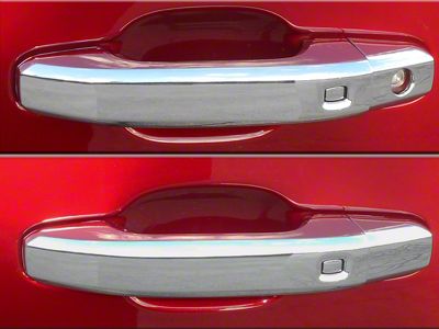 Door Handle Covers; Chrome (14-18 Sierra 1500 Crew Cab)