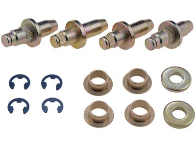 Door Hinge Pin and Bushing Kit; 14-Piece Kit (99-06 Sierra 1500)