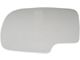 Door Mirror Glass; Without Backing Plate; Left; 6.375-Inch Tall; 9.8125-Inch Wide; Adhesive Style (99-06 Sierra 1500)