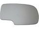Door Mirror Glass; Without Backing Plate; Left; 6.375-Inch Tall; 9.8125-Inch Wide; Adhesive Style (99-06 Sierra 1500)