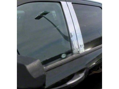 Door Pillar Post Trim; Chrome (14-18 Sierra 1500)