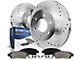 Drilled and Slotted 6-Lug Brake Rotor and Pad Kit; Rear (14-18 Sierra 1500)