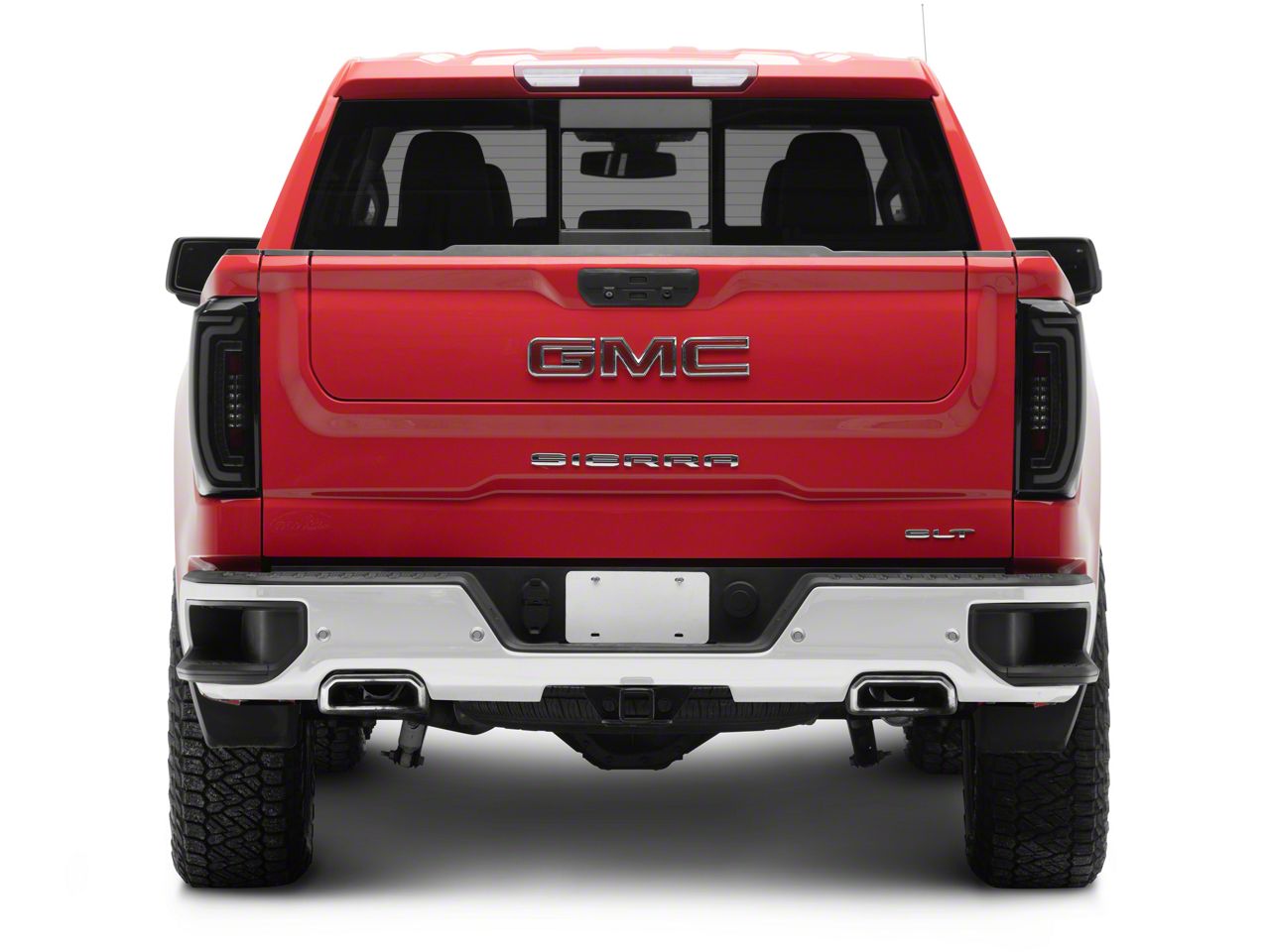 Full LED Driver Side Tail Light Assembly For 2016-2018 GMC Sierra 1500 - Black Housing, Clear Lens