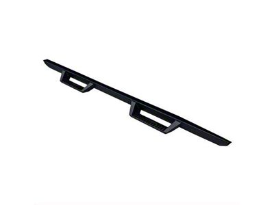 Drop Down Side Step Bars; Matte Black (04-13 Sierra 1500 Crew Cab)