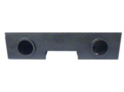 Dual 8-Inch Front Firing Subwoofer Box; Poly Coated (99-06 Sierra 1500 Extended Cab)
