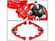Dual Shock Mount Front Upper Control Arms for 2 to 4-Inch Lift; Red (99-06 Sierra 1500)