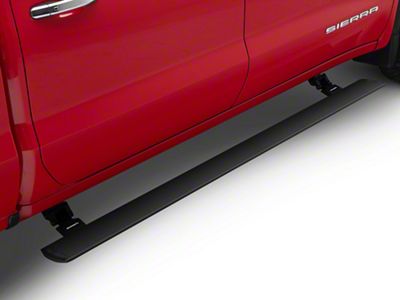 Go Rhino E-BOARD E1 Electric Running Boards; Textured Black (19-24 Sierra 1500 Crew Cab)