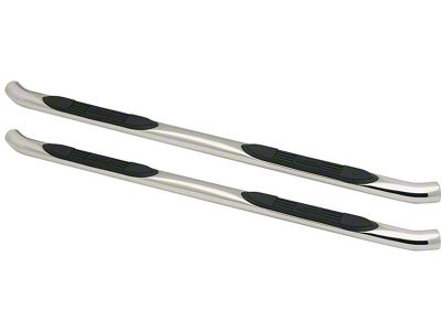 E-Series 3-Inch Nerf Side Step Bars; Stainless Steel (14-18 Sierra 1500 Double Cab)