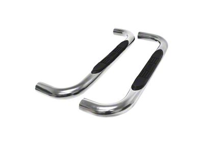 E-Series 3-Inch Nerf Side Step Bars; Stainless Steel (19-25 Sierra 1500 Regular Cab)