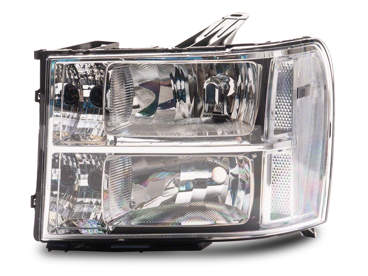 Team-Alpha Chrome/Clear Corner Headlights For 2007-2014 GMC Sierra GMT900 – Pair (Driver & Passenger)