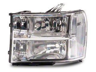 Team-Alpha Chrome/Clear Corner Headlights For 2007-2014 GMC Sierra GMT900 – Pair (Driver & Passenger)
