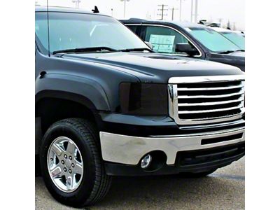 Euro Crystal Headlights; Chrome Housing; Smoked Lens (07-13 Sierra 1500)
