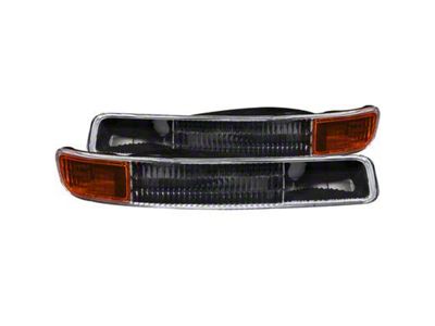 Euro Style Parking Lights; Black (99-06 Sierra 1500)