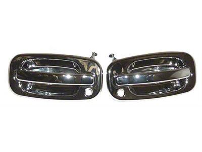 Replacement Exterior Door Handle; Chrome; Front and Passenger Side (99-06 Sierra 1500)