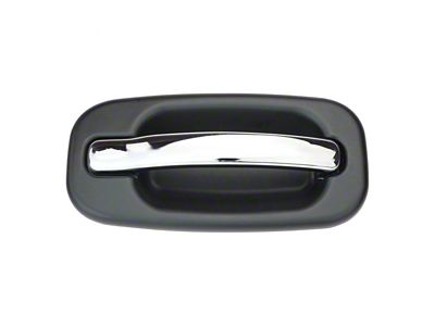 Exterior Door Handle; Front Passenger Side; Chrome and Black (99-06 Sierra 1500)