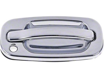 Exterior Door Handle; Front Right; All Chrome; Original Design; With Keyhole; Plastic (99-06 Sierra 1500)