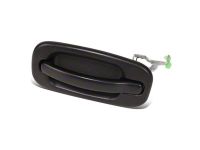 Exterior Door Handle; Rear Driver Side; Textured Black (04-06 Sierra 1500 Crew Cab)