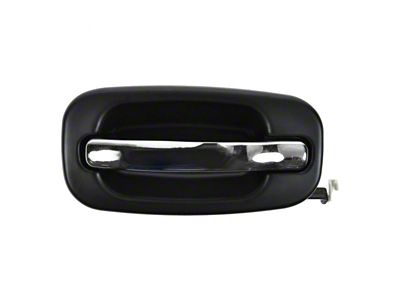Exterior Door Handle; Rear Passenger Side; Chrome and Black (99-06 Sierra 1500)