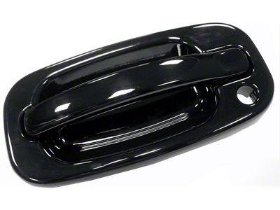 Replacement Exterior Door Handle; Smooth Black; Front Driver Side (99-06 Sierra 1500)