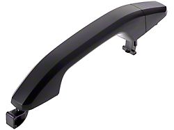 Exterior Door Handle; Smooth Black; Rear Driver or Passenger Side (14-18 Sierra 1500 Double Cab, Crew Cab)