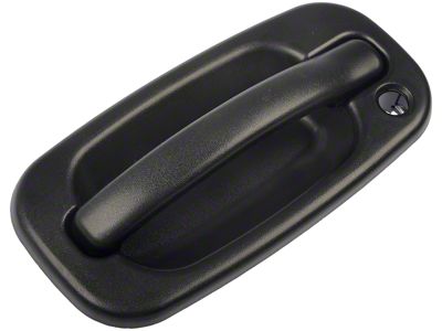 Exterior Door Handle; Textured Black; Front Driver Side (99-06 Sierra 1500)