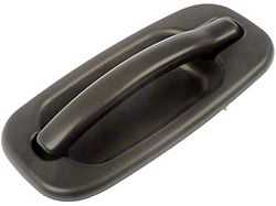 Exterior Door Handle; Textured Black; Rear Driver Side (04-06 Sierra 1500 Crew Cab)