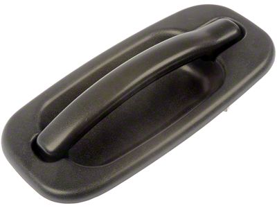 Exterior Door Handle; Textured Black; Rear Driver Side (04-06 Sierra 1500 Crew Cab)