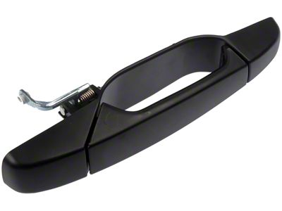 Exterior Door Handle without Keyhole; Smooth Black; Front Passenger Side (07-13 Sierra 1500)