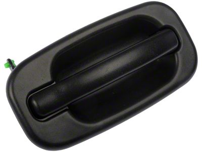 Exterior Door Handle without Keyhole; Textured Black; Front Passenger Side (04-06 Sierra 1500)