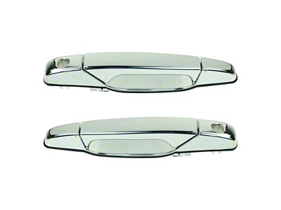 Exterior Door Handles; Front; Chrome (07-13 Sierra 1500)