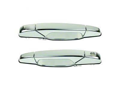 Exterior Door Handles; Front; Chrome (07-13 Sierra 1500)