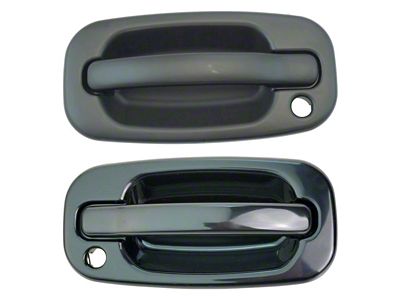 Exterior Door Handles; Front; Paint to Match Black (99-06 Sierra 1500)