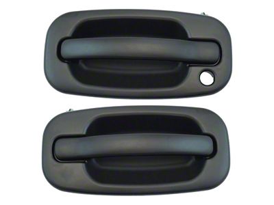 Exterior Door Handles; Front; Paint to Match Black (99-06 Sierra 1500)