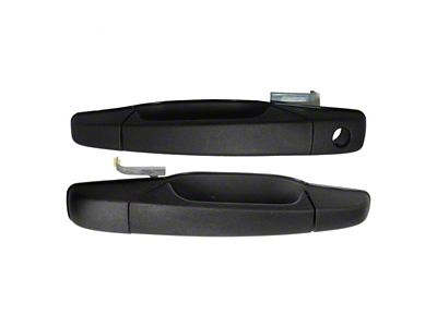 Exterior Door Handles; Front; Textured Black (07-13 Sierra 1500)