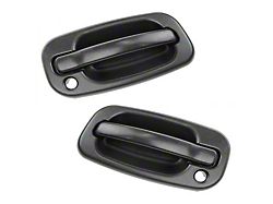 Exterior Door Handles; Front; Textured Flat Black (99-06 Sierra 1500)
