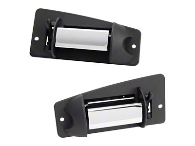 Exterior Door Handles; Rear; Chrome (99-06 Sierra 1500 Extended Cab)