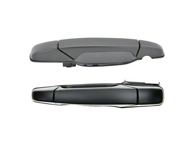 Exterior Door Handles; Rear; Paint to Match Black (07-13 Sierra 1500 Crew Cab)