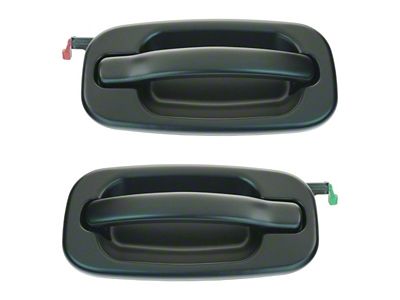 Exterior Door Handles; Rear; Paint to Match Black (04-06 Sierra 1500 Crew Cab)