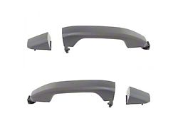 Exterior Door Handles; Rear; Textured Black (14-17 Sierra 1500 Crew Cab)