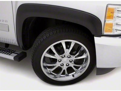 Elite Series Sport Style Fender Flares; Front; Smooth Black (07-13 Sierra 1500)