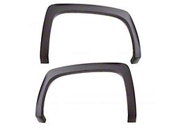 Elite Series Sport Style Fender Flares; Rear; Smooth Black (07-13 Sierra 1500)