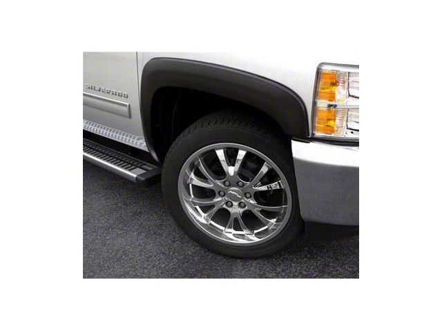 Elite Series Sport Style Fender Flares; Front and Rear; Smooth Black (14-15 Sierra 1500)