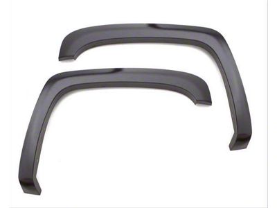 Elite Series Sport Style Fender Flares; Front and Rear; Textured Black (16-18 Sierra 1500)